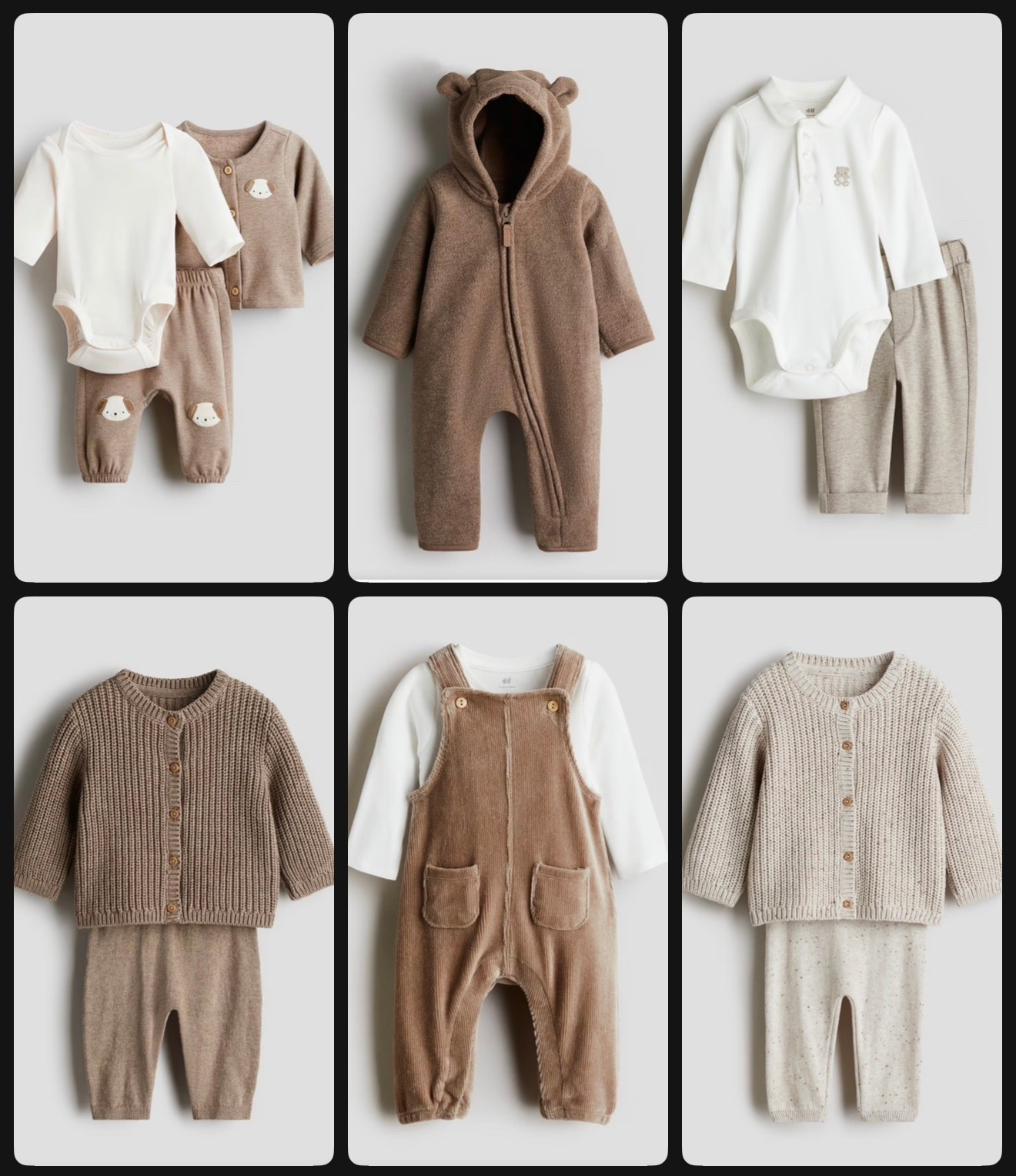 Neutral outfits for baby boys and girls, perfect for autumn 

#LTKuk #LTKkids #LTKfamily