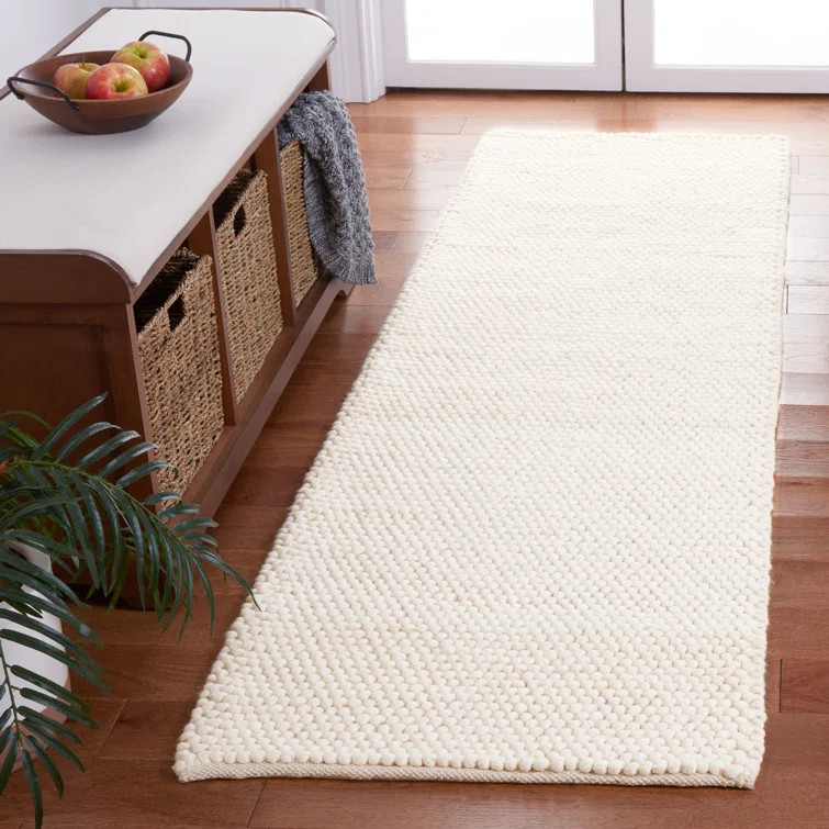Truex Handmade Handwoven Ivory Rug | Wayfair North America