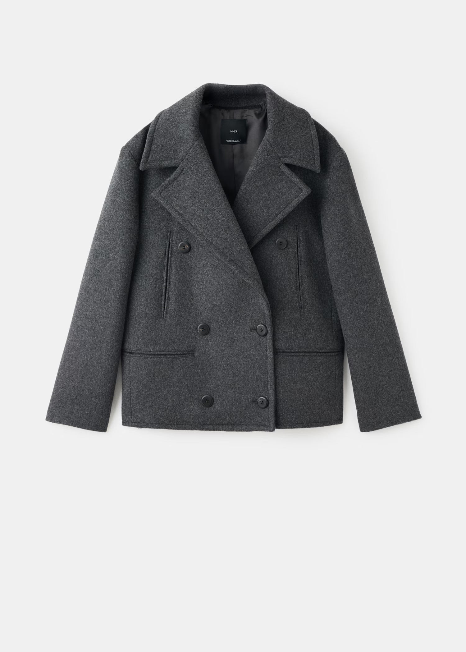 Double-breasted wool coat | Mango (US/MX/AU)