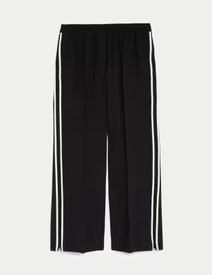 Side Stripe Wide Leg Trousers | Marks & Spencer (UK)