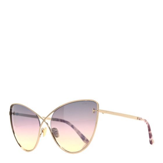Metal Leila Cat Eye Sunglasses TF786 Gold | FASHIONPHILE (US)