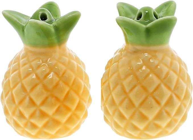 Novelty Salt and Pepper Shaker Set for the Kitchen Collector - Pineapple | Amazon (US)