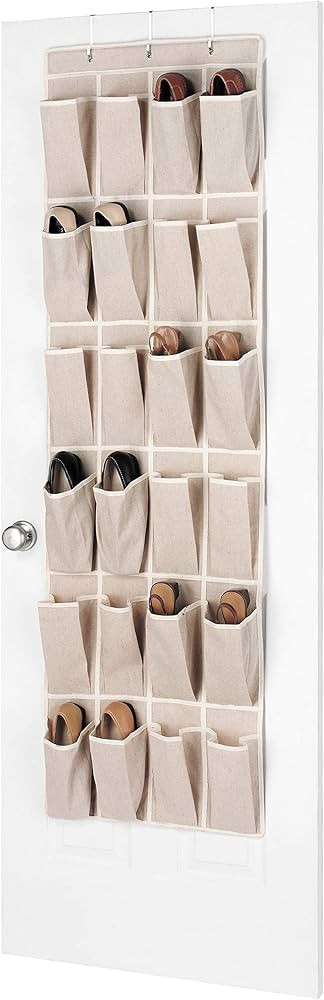 Whitmor Linen Over the Door Shoe Organizer | Amazon (US)