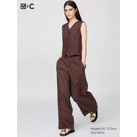 Uniqlo - 100% Premium Linen Trousers - Brown - 29inch | UNIQLO (UK)