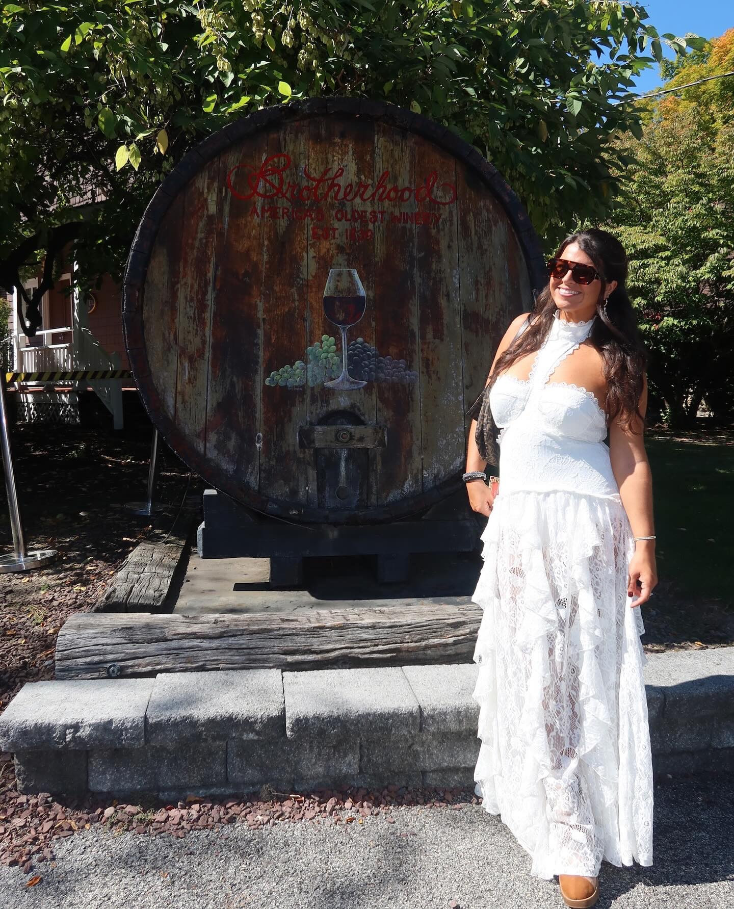 VINO BEFORE VOWS🍷🤍🍇

bachelorette weekend day 1 daytime activity!! 

we had the BEST TIME! stopped at @brotherhoodwinery first where we did wine tastings and participated in a grape stomping competition (shout out to my SIL @deanna_verastegui for winning)!! Then headed to @magnanini_winery to split some bottles, listen to live music & dance around in the vineyards! 

the cherry on top was our party bus where we drank, sang, danced and had the best wraps and paninis ever (thank you @shopritestores catering 😂) 10/10 would do that again!! 

Bachelorette weekend, bachelorette party, vino before vows, vino before vows bachelorette, winery tour, party bus vibes, bridal era, 2026 bride, brotherhood winery, magnanini winery, ny wineries, girls trip ideas, bachelorette party ideas

#LTKMidsize #LTKStyleTip #LTKWedding