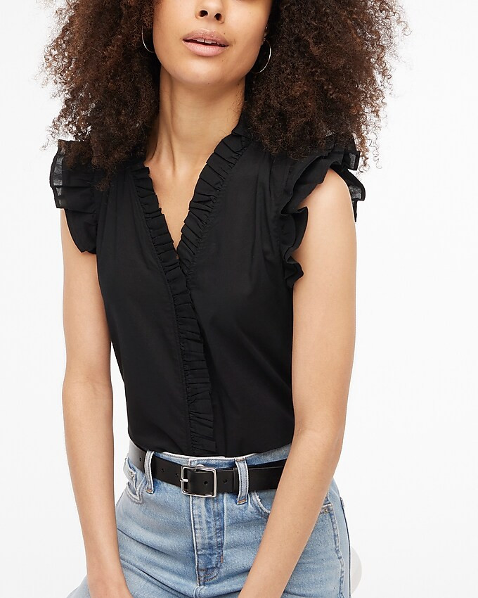 Sleeveless ruffle top | J.Crew Factory