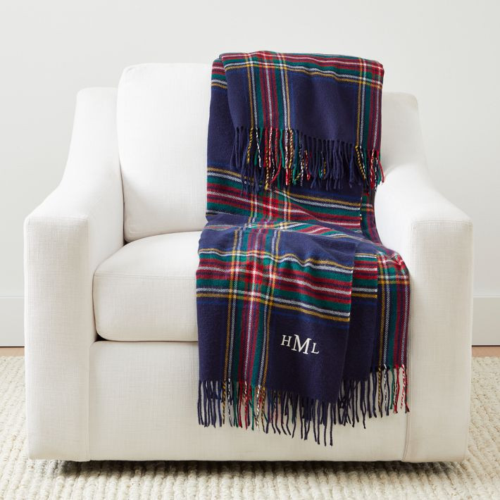 Italian Plaid Throw Blanket | Mark and Graham