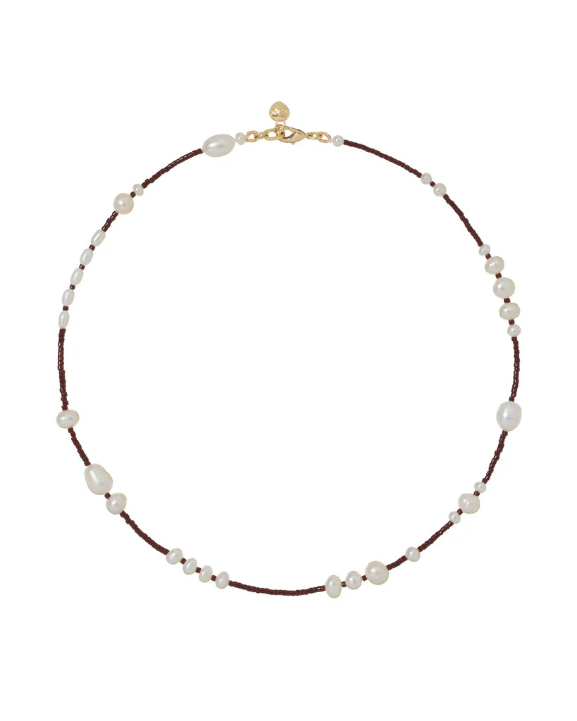 The Happy Pearl Necklace in Espresso | Roxanne Assoulin