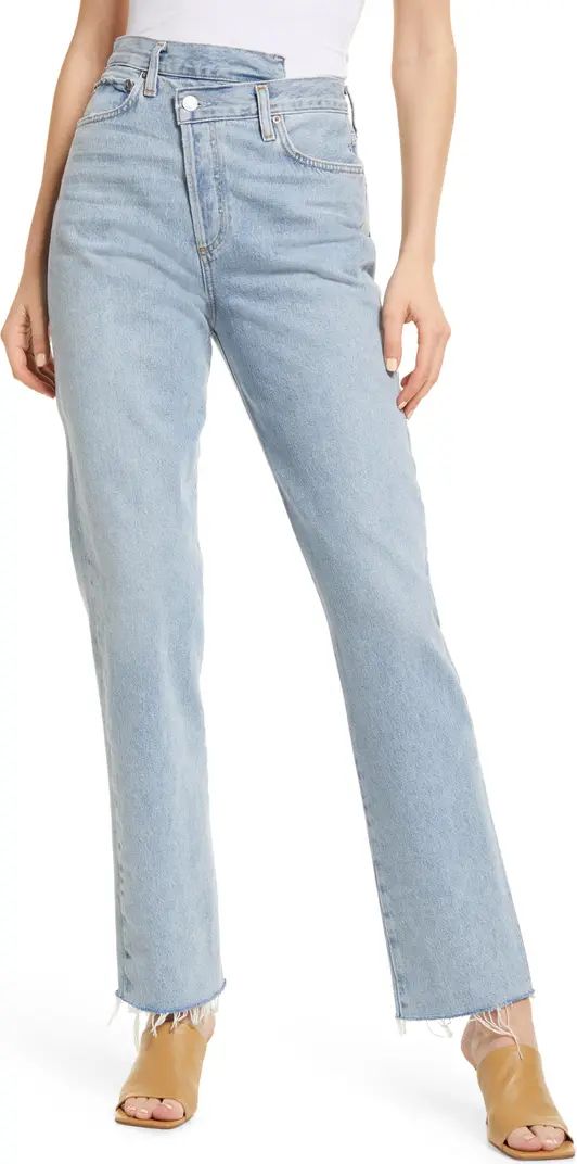 Crisscross High Waist Organic Cotton Jeans | Nordstrom