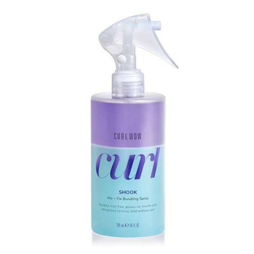 COLOR WOW Curl Wow Shook Mix + Fix Bundling Spray – Shake-to-activate spray combines powerful hydrators + crunch-free polymers for perfectly defined, glossy, frizz-free curls | Amazon (US)