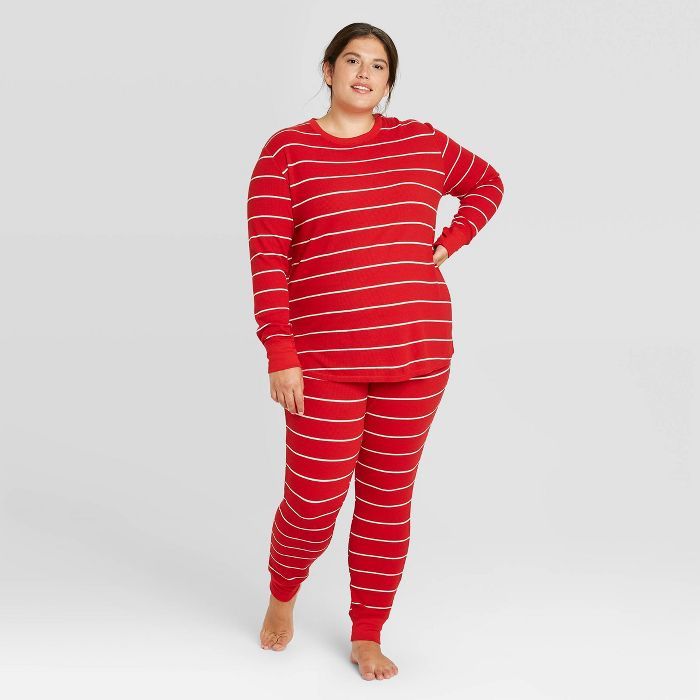 Women's Plus Size Thermal Pajama Set - Stars Above™ | Target
