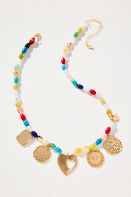 Beaded Multi Charm Necklace | Anthropologie (US)