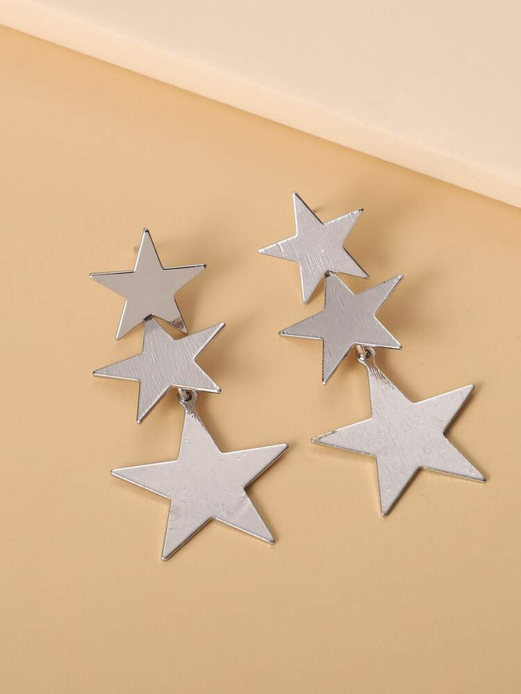 Star Design Drop Earrings | SHEIN