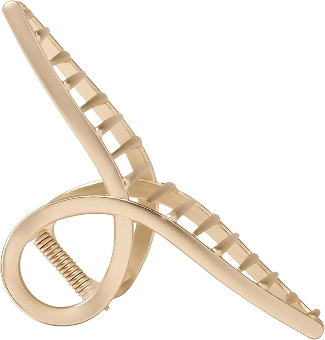 The Hair Edit French Twist Claw Clip, Chic Metal Hair Clip for Women, Gold | Amazon (US)