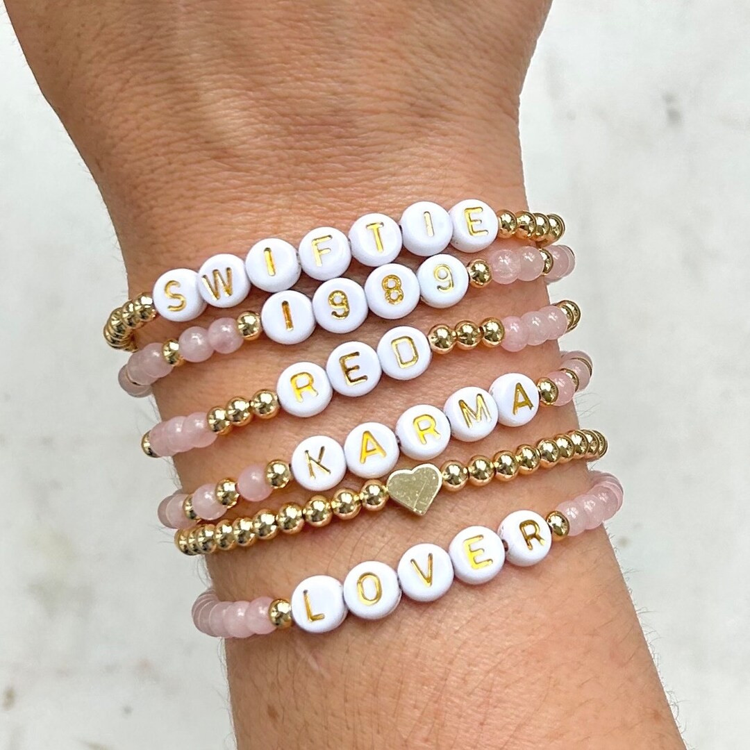 Taylor Swift Eras Tour Friendship Bracelets, Swiftie Bracelet Exchange, Custom Word Bracelet, 198... | Etsy (US)