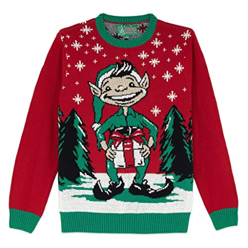 The Ugly Sweater Co. Ugly Christmas Sweater for Holiday Fun Tacky Unisex Design, Perfect Snug Fit Breathable Crewneck | Amazon (US)