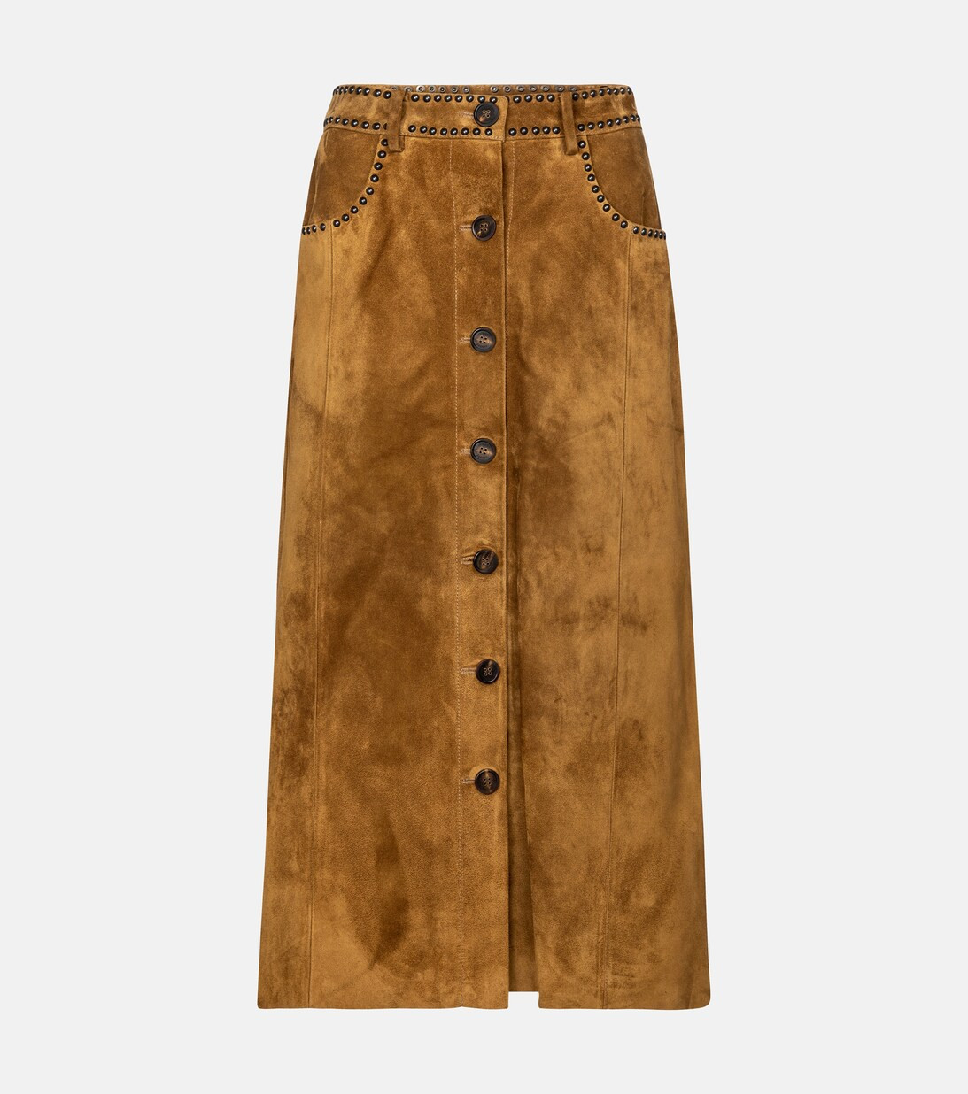 Christine suede midi skirt | Mytheresa (UK)