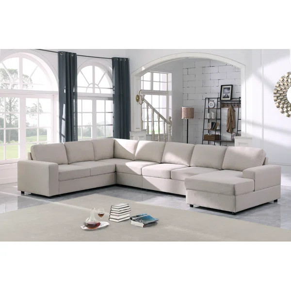 Aveya 147" Wide Reversible Modular Corner Sectional | Wayfair North America
