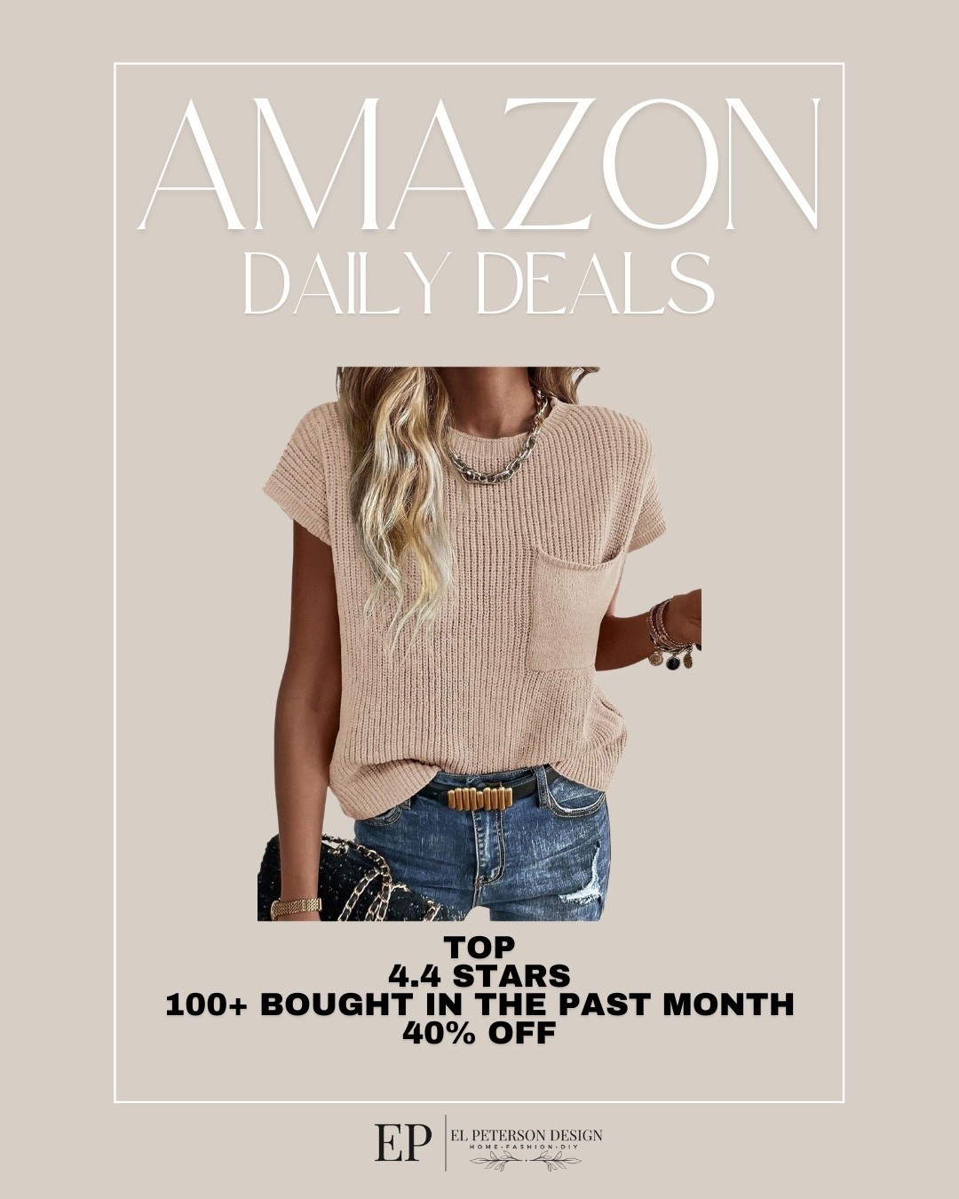 Amazon Daily Deals 
Top

#LTKSaleAlert