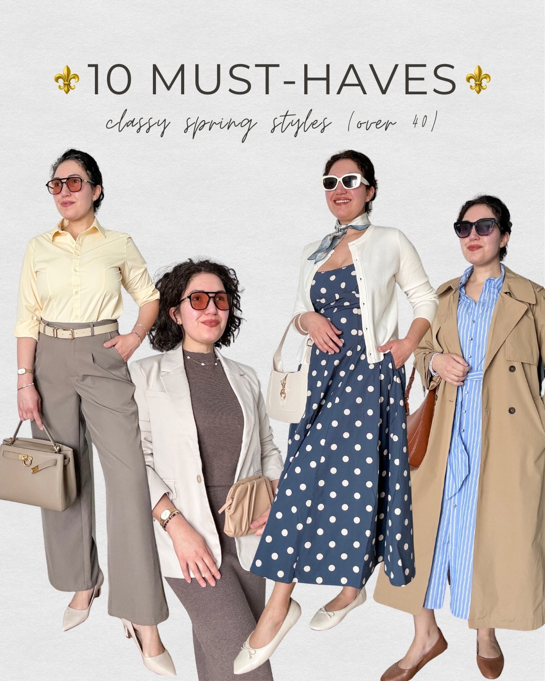 10 spring must-haves to look classy and elegant, spring outfits

#LTKOver40 #LTKWorkwear #LTKootd