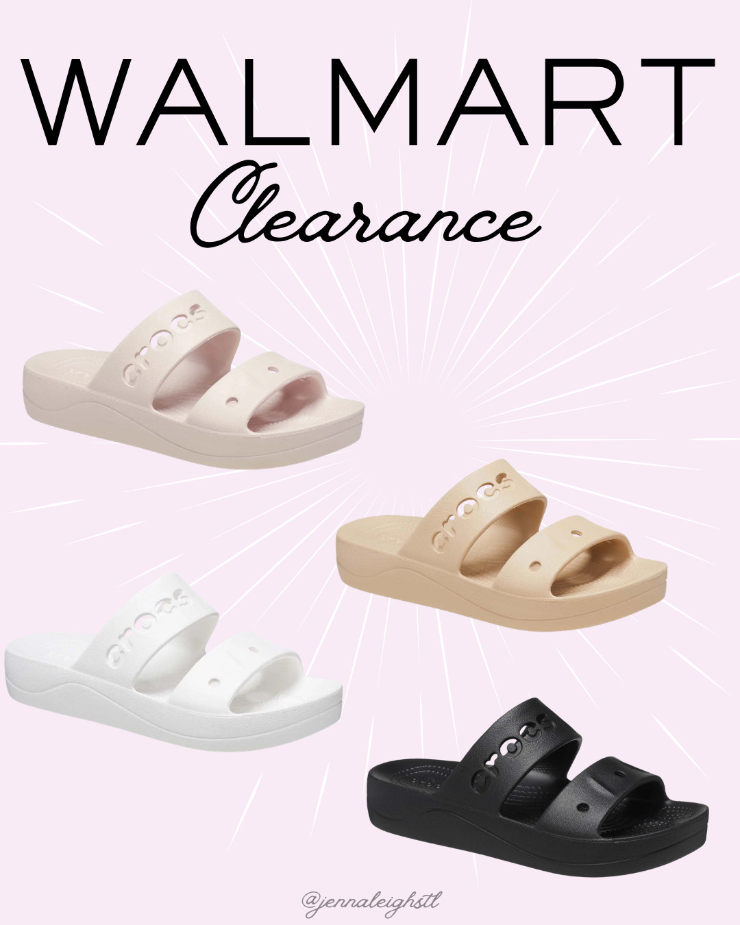 Walmart deal save $15 on Crocs Adult Baya Platform Slide Sandals. A great everyday slide that is comfortable, easy to wear, and perfect for spring and summer. 

 #LTKSeasonal #LTKSaleAlert #LTKMidsize