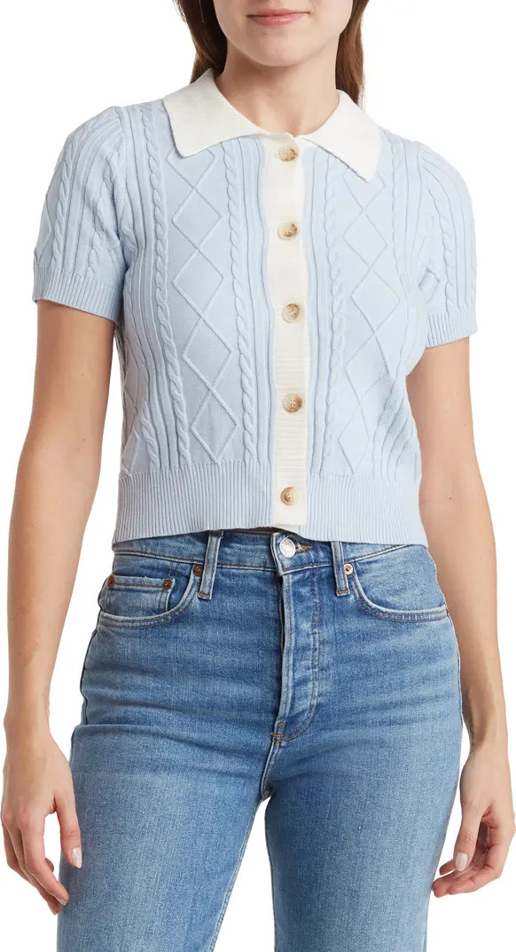 Love By Design Lotus Cable Knit Sweater | Nordstromrack | Nordstrom Rack