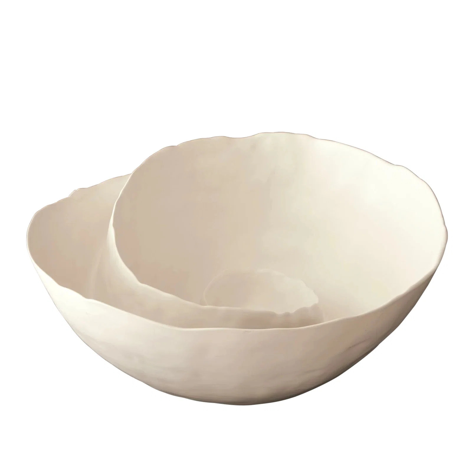 Ceramic Abstract Decorative Bowl in White | Wayfair North America