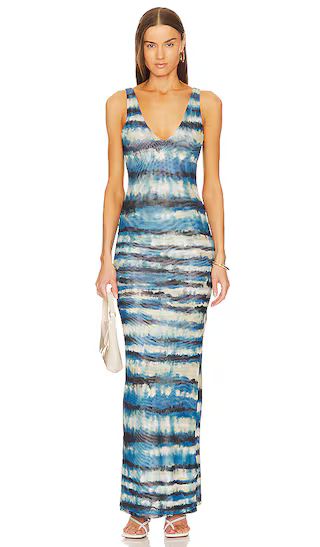 Rozio Dress in Blue Tye Dye Multi | Revolve Clothing (Global)