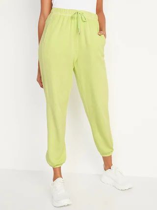 Extra High-Waisted Specially-Dyed Fleece Classic Sweatpants for Women | Old Navy (US)