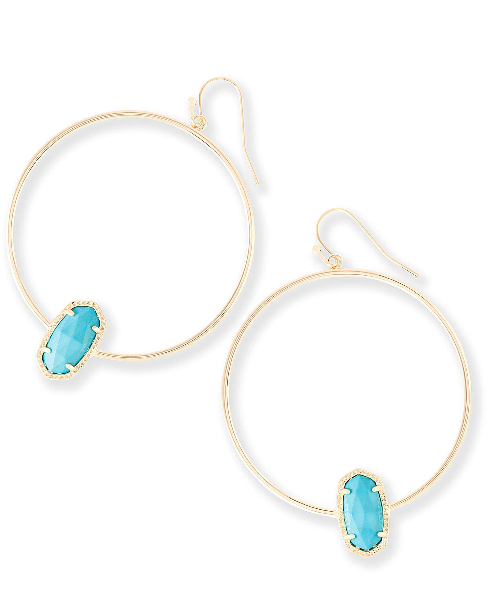 Elora Hoop Earrings in Turquoise | Kendra Scott