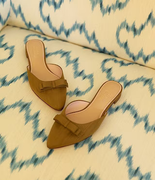 Antonio Melani x Style Bungalow Chez Fabric Bow Detail Mules | Dillard's | Dillard's