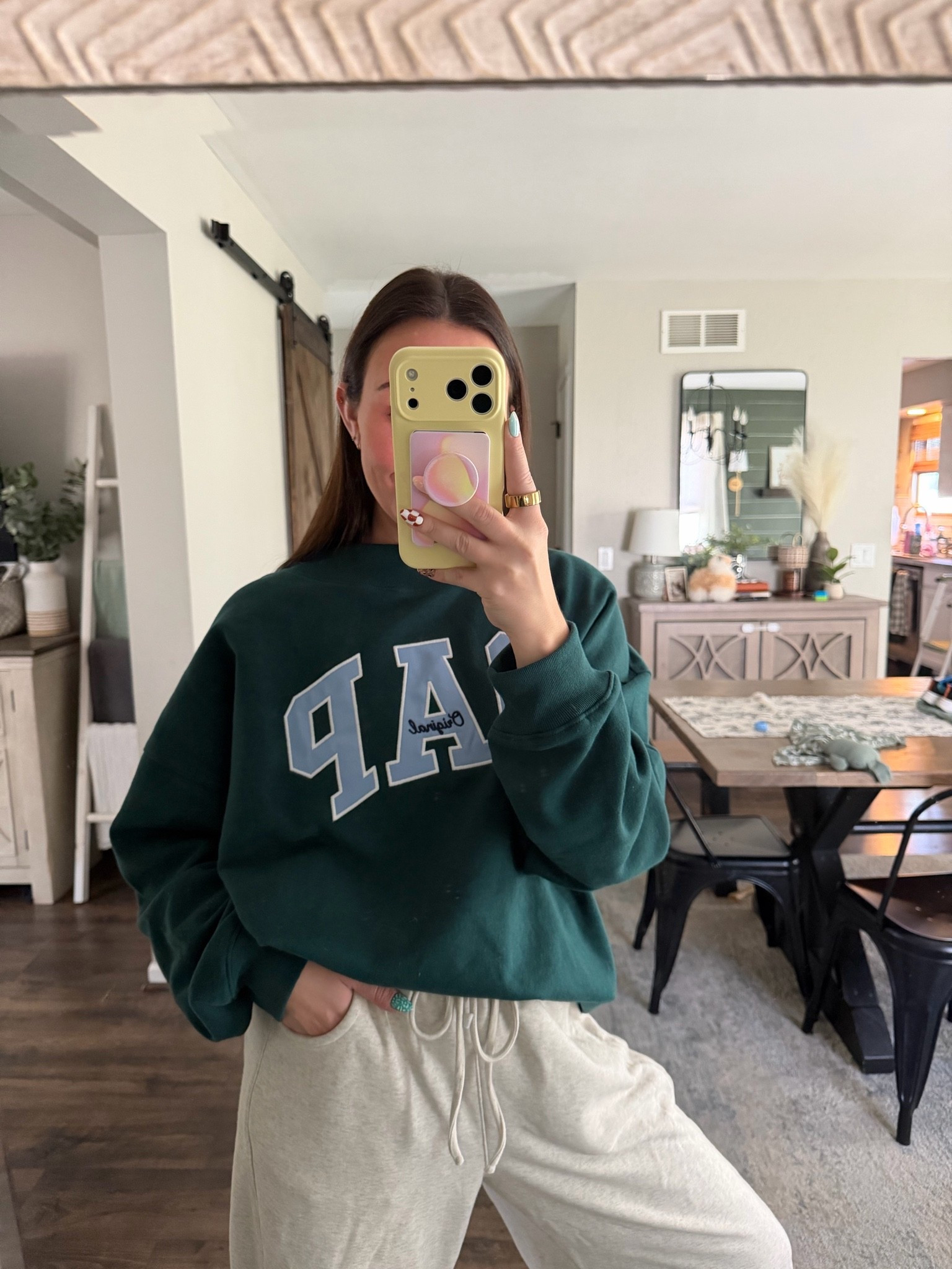 I am just obsessed with this gap mockneck!!

#LTKootd #LTKMidsize #LTKgrwm