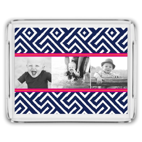 Lively Stripes Serving Tray, 11.5x9 Inches, Blue | Shutterfly