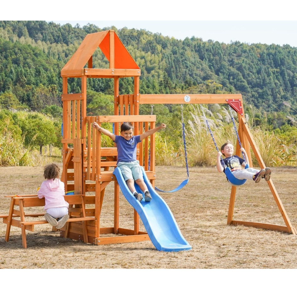 Wooden swing set prime day deals 