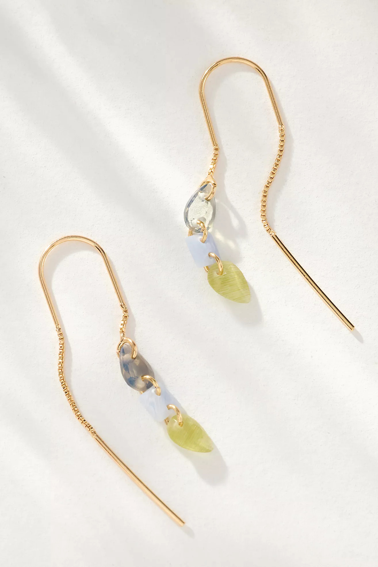Triple-Gem Fish Hook Earrings | Anthropologie (US)