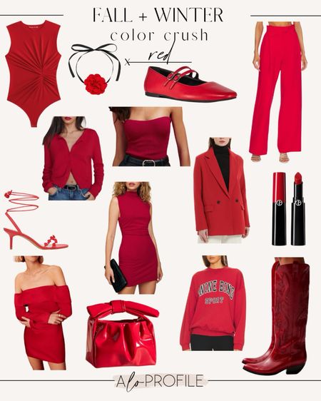 Fall + Winter color crush - RED ❤️🎈🌹💋☎️🍒