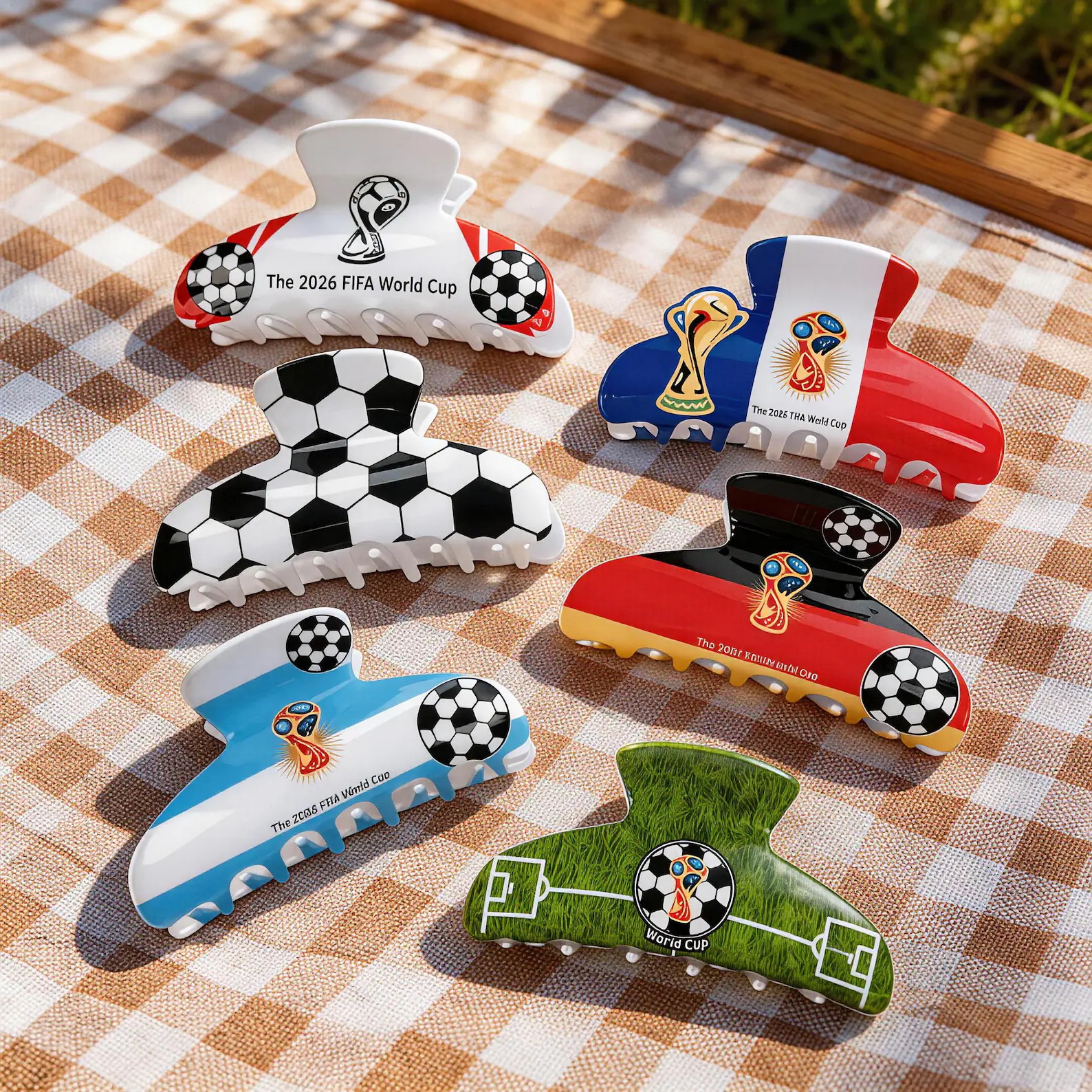 2026 World Cup Soccer Hair Claw Clip, Football Fan Hair Accessory, Game Day Outfit Women, Nationa... | Etsy (Global)