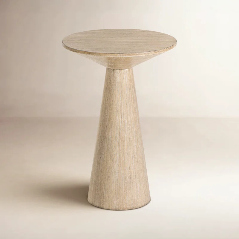 Wade Logan® Bozovich Solid Wood Pedestal End Table & Reviews | Wayfair | Wayfair North America