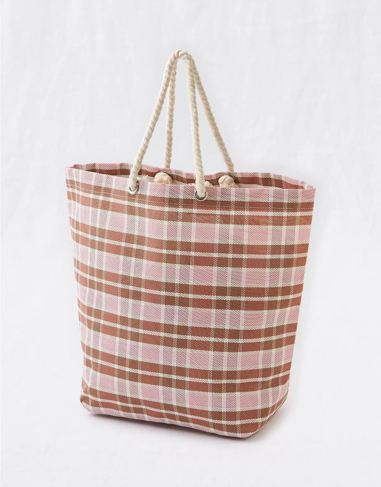 Aerie Woven Plastic Tote Bag | American Eagle Outfitters (US & CA)