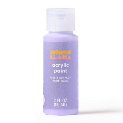 2oz Satin Acrylic Paint Blooming Violet - Mondo Llama™ | Target