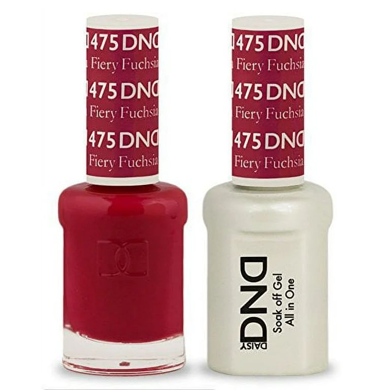 DND Nail Polish Gel & Matching Lacquer Set (475 - Fiery Fuchsia) | Walmart (US)