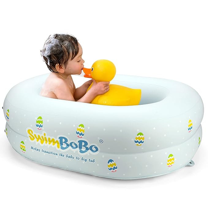Inflatable Bathtub for Baby Travel Bathtub Seat Recommended Age 6 to 24 Months(Large) | Amazon (US)