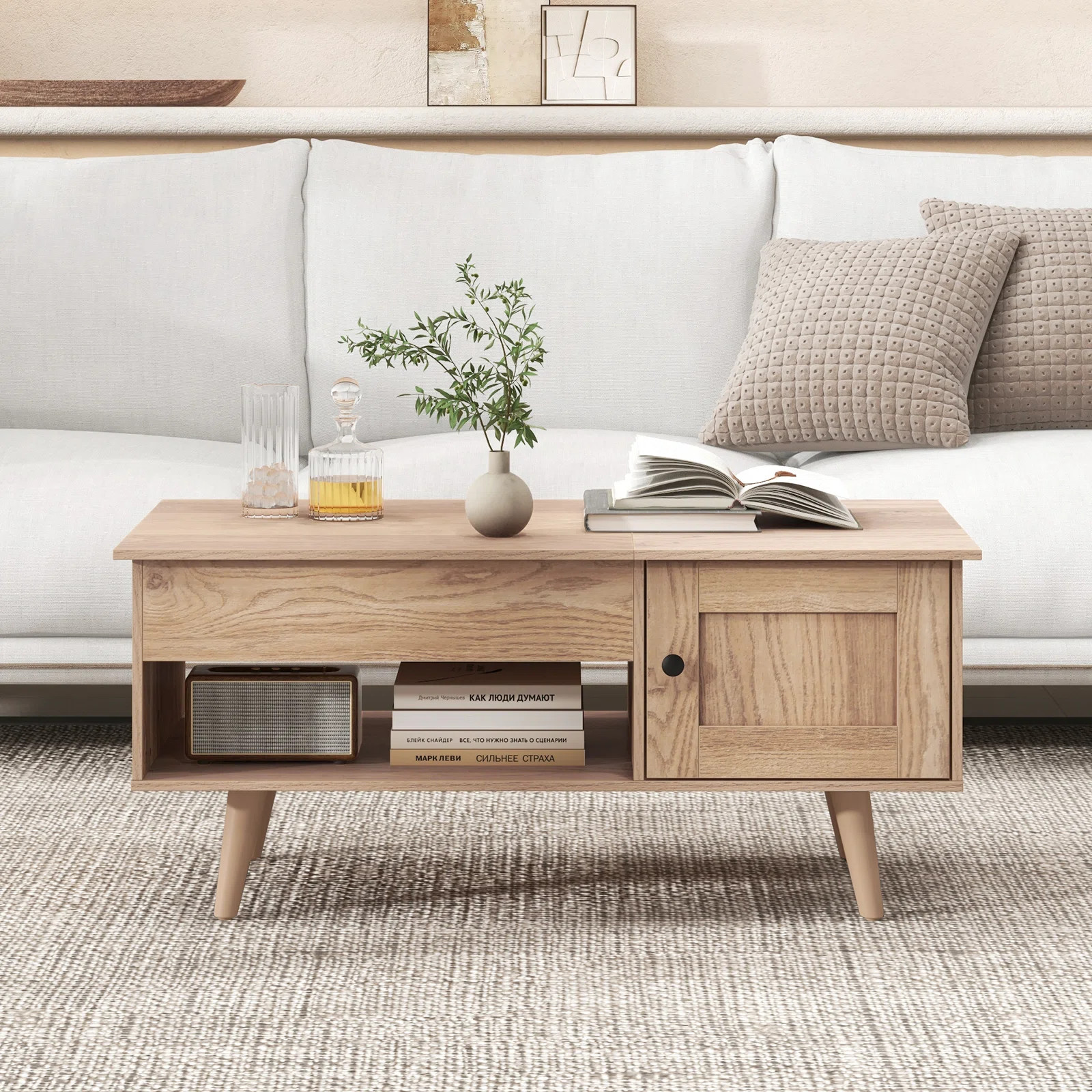 Lift Top Coffee Table with Storage | Wayfair UK