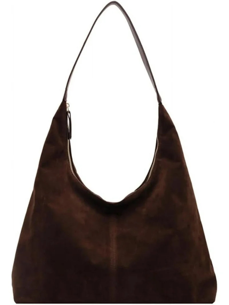 Omlopp Slouchy Suede Shoulder Bags For Women Underarm Bag Womens Tote Bag Work Purses Crescent Ba... | Walmart (US)