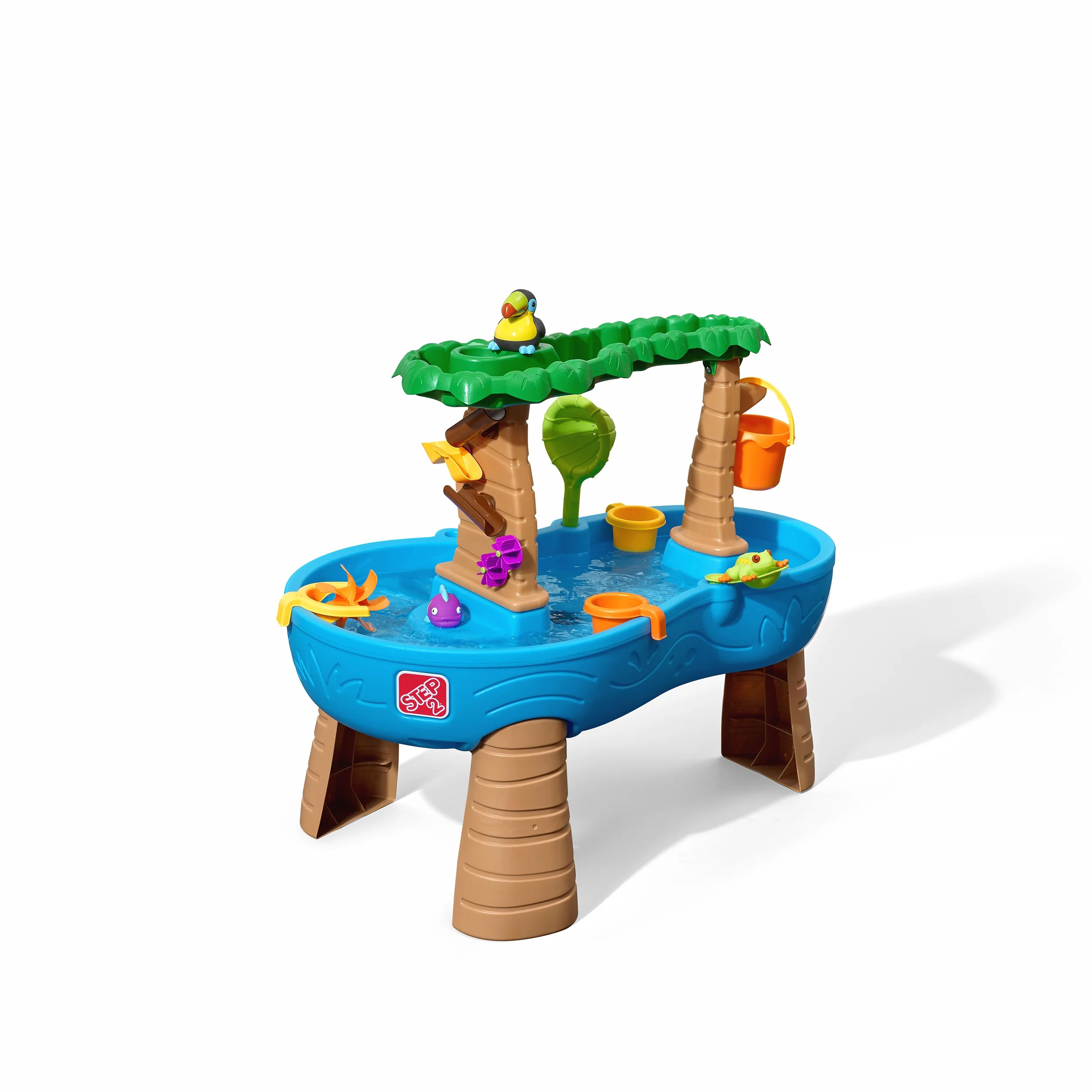 Step2 Tropical Rainforest Water Table for Toddlers with 13-Piece Playset, Blue | Walmart (US)