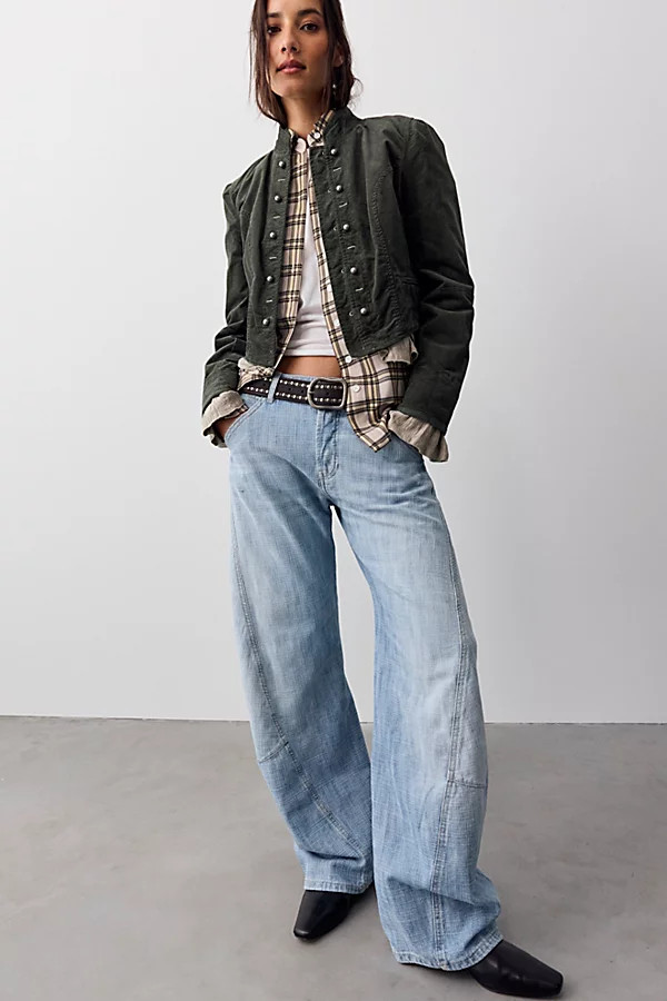 We The Free Highland Low-Rise Twisted Bowed Jeans | Free People (Global - UK&FR Excluded)