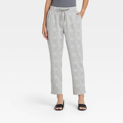Women's High-Rise Knit Drawstring Ankle Pull-On Pants - A New Day™ | Target