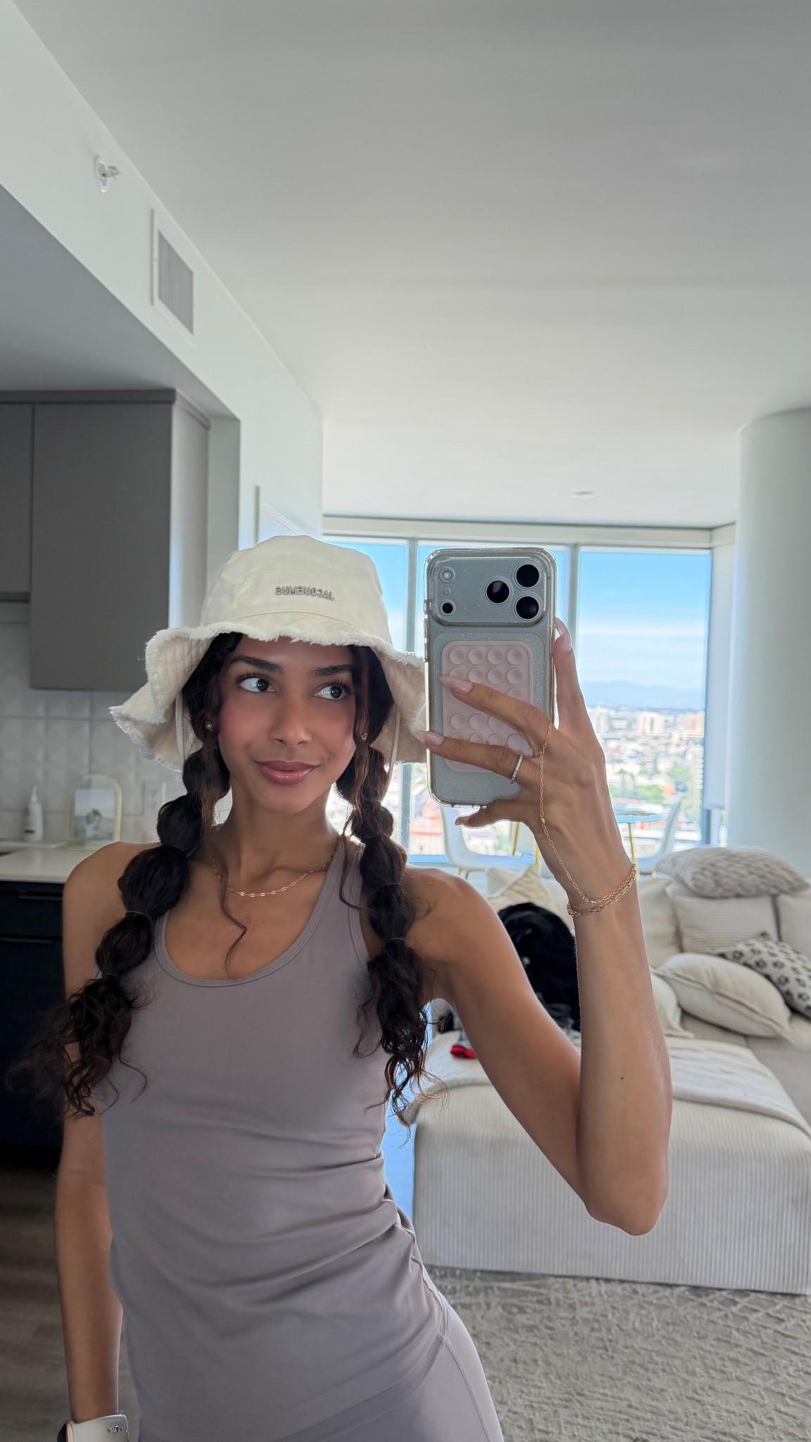 Sporty chic outfit Inspo from Gold Hinge ✨ love a good bucket hat moment!! 

Size: XS

Matching set, Athleisure wear, casual outfit 

#LTKActive #LTKSeasonal #LTKootd