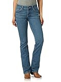 Wrangler Women's Retro Mae Mid Rise Stretch Boot Cut Jean, Jade, 15W x 34L | Amazon (US)