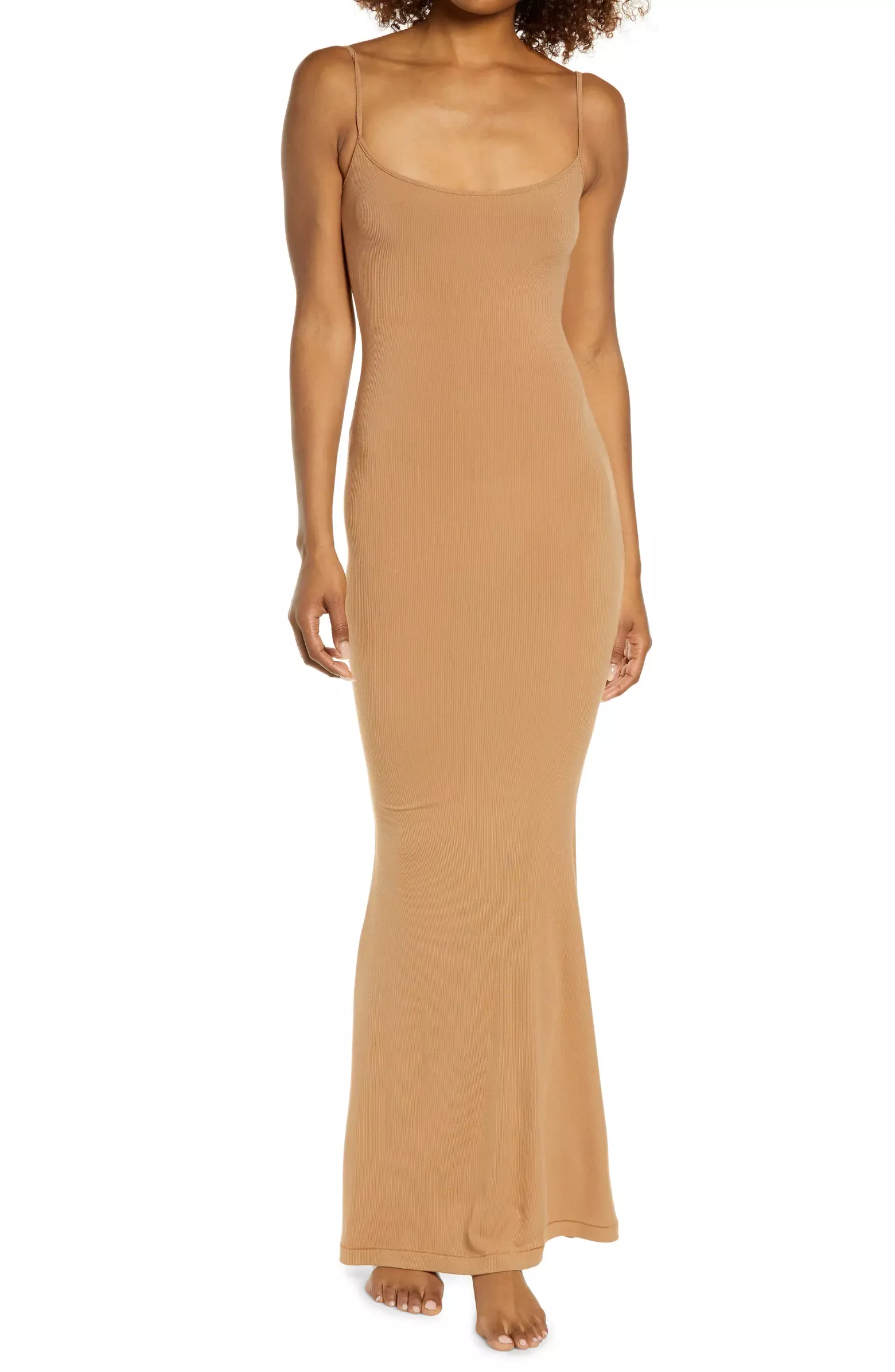 SKIMS Ribbed Long Slipdress curated on LTK